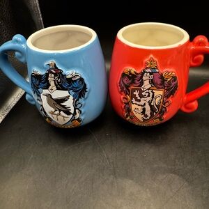 Harry Potter  Ravenclaw Crest  And Gryfinndor  Ceramic Coffee Cup  Mug Handles